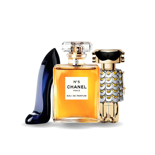 3 parfüümi komplekt | GOOD GIRL, Chanel Nº5, FAME 100 ml