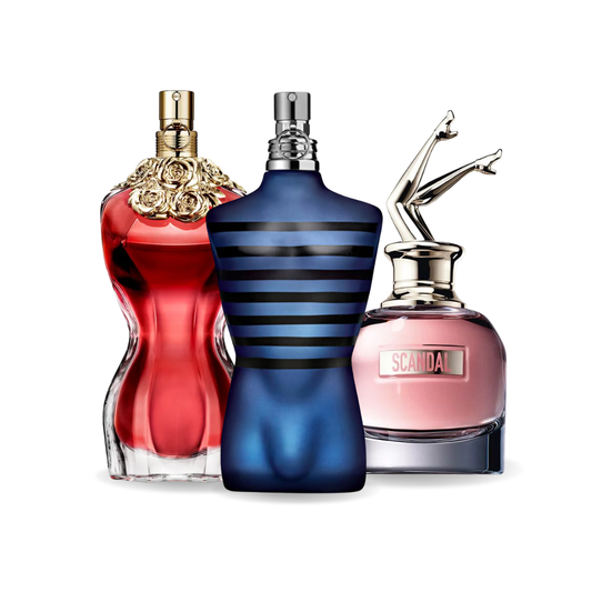 3 parfüümi komplekt | LA BELLE, ULTRA MALE, Gaultier SCANDAL 100 ml
