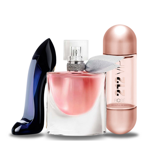 3 parfüümi komplekt | GOOD GIRL, Lancôme LA VIE EST BELLE, 212 VIP ROSÉ 100 ml
