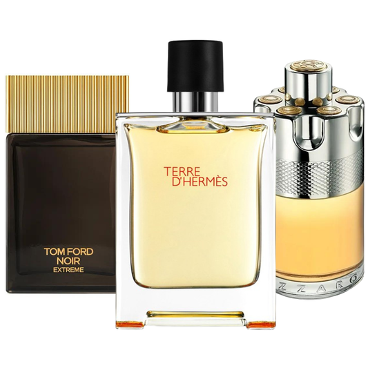 3 parfüümi komplekt | Terre de'Hermes, Azzaro Wanted, Tom Ford Noir Extreme 100 ml