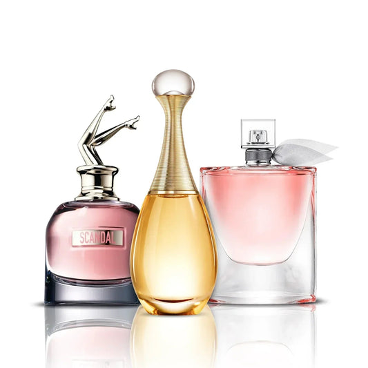 3 parfüümi komplekt | Scandal, J'adore ja La Vie Est Belle (100 ml)